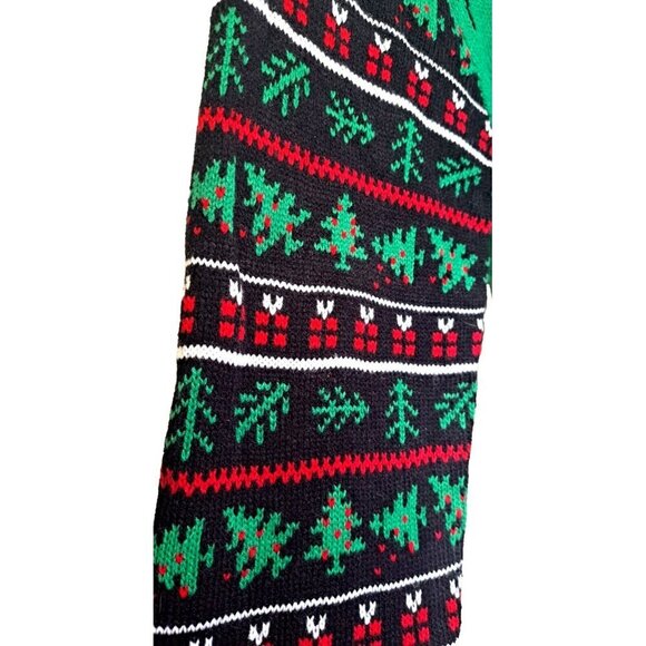 33 Degrees L Ugly Christmas Sweater Cat Mug Shot Long Sleeve Pullover New w/Tags - Picture 6 of 10